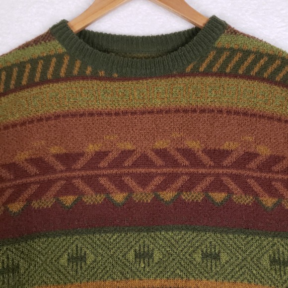 ROMWE Distressed Knit Sweater S Oversized Earth Tone Grunge Boho Goblincore - Picture 2 of 8